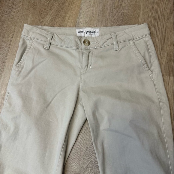 Aeropostale Stretch Tan Straight Leg Pants - Picture 4 of 6